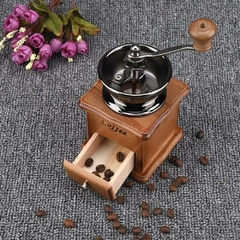 Molinillo Para Granos de Café Manual Con Manivela Cajoncito Madera - Importadosparavos.ok