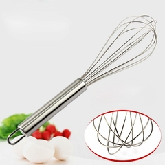 Batidor Manual de Acero Inoxidable 25cm gastronómico ideal para repostería