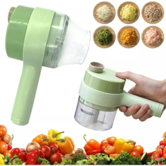 Cortador Picador, 2 cuchillas Triturador Vegetales y Carnes Eléctrico Usb