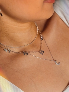 CHOCKER MEIA LUA PRATA 925 - comprar online