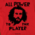 T-shirt com estampa do rosto de AFONSINHO com a frase "ALL POWER TO THE PLAYER" e a hashtag "#PASSELIVRE".