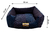 Cama Quadrada para Cachorro ou Gato Luppet Luxo Preto com Bolinhas coloridas (LP - comprar online