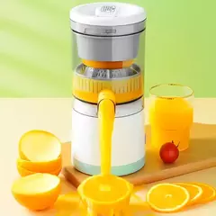 Espremedor De Laranja Elétrico Frutas Portátil Bivolt Extrator Recarregável USB