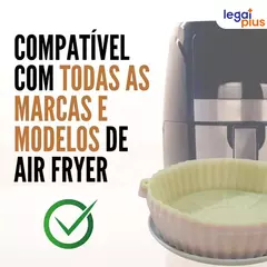 Kit 5 Forma De Silicone Para Air Fryer Forno Microondas Fritadeira Assadeira Reutilizável Antiaderente Flexível na internet