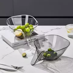 Multifunctional Cesta De Drenagem Tigela Plástica De Placas De Frutas, Salada De Criativa Lavatório