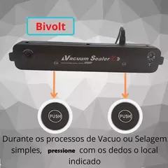 Seladora a vacuo de Alimentos Doméstica Bivolt Hermética - Meus Importados Favoritos