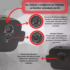 Seladora a vacuo de Alimentos Doméstica Bivolt Hermética - loja online