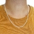 Conjunto de prata 925 Corrente e pulseira groumet 60cm - loja online