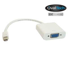 Adaptador Mini DisplayPort a VGA OVALTECH OVMDP-VGA