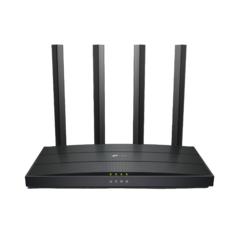 Router WiFi 6 AX 1500Mbps / MU-MIMO 2X2 y OFDMA / 1 Puerto WAN 10/100/1000 Mbps / 3 Puertos LAN 10/100/1000 Mbps / 4 Antenas / Conexión Inalámbrica OneMesh