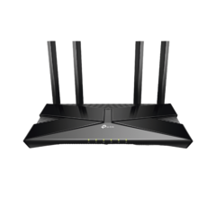 Router WiFi 6 doble banda AX 3000 Mbps / MU-MIMO y OFDMA / 1 Puerto WAN 10/100/1000 Mbps / 4 Puertos LAN 10/100/1000 Mbps / 4 Potentes Antenas.