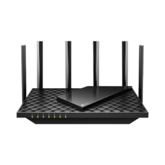 Router WiFi 6 Doble Banda / AX5400 MU-MIMO 4X4 y OFDMA / 1 puerto WAN 10/100/1000 Mbps / 4 puertos LAN 10/100/1000 Mbps / 1 puerto USB 3.0 / 6 potentes antenas / Administración App (Tether) o Página web / Protección HomeShield