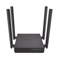 Router Inalámbrico doble banda AC, 2.4 GHz y 5 GHz Hasta 1200 Mbps, 4 antenas externas omnidireccional, 4 Puertos LAN 10/100 Mbps, 1 Puerto WAN 10/100 Mbps, Versión 6