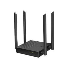 Router Inalámbrico AC 1200 / Doble Banda MU-MIMO / 1 puerto WAN 10/100/1000 Mbps / 4 puertos LAN 10/100/1000 Mbps / Compatible con EasyMesh / Administración Web o App Tether