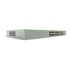 Switch PoE+ Administrable CentreCOM FS980M, Capa 3 de 16 Puertos 10/100 Mbps + 2 puertos RJ45 Gigabit/SFP Combo, 250W