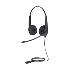 Jabra Biz 1500 Duo, auricular profesional con cancelación de ruido, ideal para contact center con conexión QD (1519-0157)