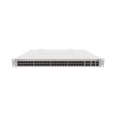 (CRS354-48G-4S+2Q+RM) Cloud Router Switch 48 puertos Gigabit Ethernet, 4 puertos SFP+ 10G, 2 puertos QSFP+ 40G, Montaje en Rack