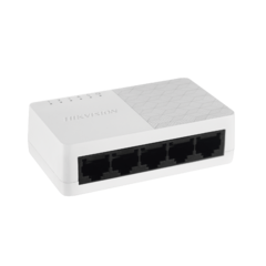 Switch No Administrable de 5 Puertos para Escritorio / Fast Ethernet 10 / 100 Mbps / Diseño Compacto y Estetico