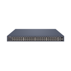 Switch PoE+ / Monitoreable / 48 Puertos 1000 Mbps PoE+ / 2 Puertos 1000 Mbps Uplink / 2 Puertos SFP / 470 Watts