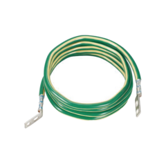 Jumper para Aterrizar Equipos, 6 AWG, con Terminal Doblada a 45 Grados (LCC6-14JAWH-L) Para Conexión a Tierra y Terminal Recta (LCC6 - 14JAW-L) Para Equipos , 2.4 m de Largo