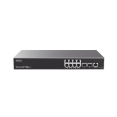 Switch Capa 3 PoE+ Administrable / 8 puertos 10/100/1000 Mbps + 2 Puertos SFP+ de 10 Gigabits / Hasta 120W / Compatible con GWN Cloud.