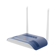 ONU Dual GPON/EPON con Wi-Fi en 2.4 GHz + 1 puerto SC/APC + 1 puerto LAN Gigabit + 1 puerto LAN Fast Ethernet + 1 puerto FXS + 1 puerto CATV, hasta 300 Mbps vía inalámbrico