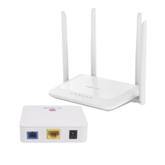 Kit 1 ONU Bridge V-Sol, Dual GPON/EPON con Router Home Mesh Ideal para distribuciones WISP de mayor cobertura Wi-Fi en Hogares y Oficinas