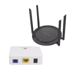 Kit 2 ONU Bridge V-Sol, Dual GPON/EPON con Router Home Wi-Fi Ideal para distribuciones WISP de mayor cobertura Wi-Fi en Hogares y Oficinas