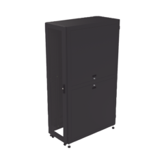 Gabinete Profesional para Telecomunicaciones de 45UR, 1200 mm Profundidad, Incluye 2 Organizadores Verticales de 45 Unidades de Rack