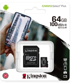 MICRO SD Kingston Technology CANVAS SELECT PLUS