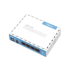 (hAP Lite) 4 Puertos Fast Ethernet y Wi-Fi 2.4 GHz 802.11 b/g/n