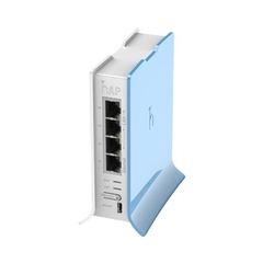 (hAP lite TC) 4 Puertos Fast Ethernet, Wi-Fi 2.4 GHz 802.11 b/g/n y base tipo Torre