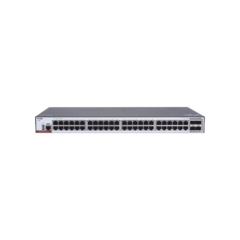 Switch Administrable Capa 3 con 48 puertos Gigabit + 4 SFP+ para fibra 10Gb, gestión gratuita desde la nube.