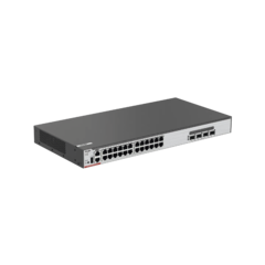 Switch Core PoE 802.3bt 370W Capa 3 Multi-Gigabit 24 puertos 5Gb/2.5Gb/1Gb/100M, 4 puertos fibra SFP28 25Gb