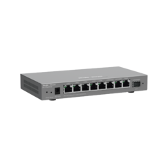 Router Balanceador con Función SD-WAN, 8 puertos gigabit y 1 puerto SFP, soporta 4x WAN configurables, hasta 200 clientes.