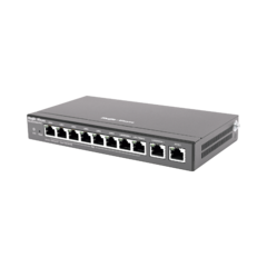 Router Balanceador con Función SD-WAN, 6 puertos LAN y 2 puertos LAN/WAN POE+ af/at gigabit hasta 110w, 1 puertos LAN/WAN gigabit y 1 Puerto WAN gigabit, hasta 350 clientes con desempeño de 1.5 Gbps asimétricos