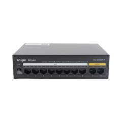 Switch PoE+ con 10 Puertos 10/100 Mbps / 110 W / Carcasa de Acero / No Administrable