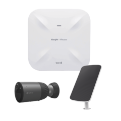 Kit de Cámaras Wi-Fi con Access Point/ Incluye 1 Cámara de Batería CS-BC1C / 1 Pane solar Mod. CS-CMT-SOLARPANEL-C / 1 Access Point RG-RAP6260(G)