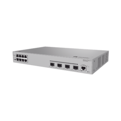 Switch de Acceso Gigabit Administrable PoE Capa 2 / 8 puertos 10/100/1000 Mbps (PoE) / 2 Puertos 1GE SFP Uplink / ERPS / IMGP Snooping / DHCP Snooping / PoE Perpetuo / 125W / Administración Nube Gratis