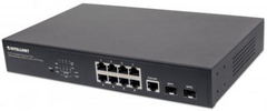 Switch INTELLINET Administrable Gigabit Ethernet de 8 puertos PoE+ con 2 puertos