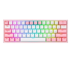 Teclado Mecánico Redragon Fizz Pro White/Pink