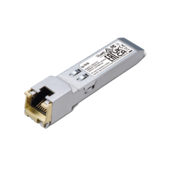 Transceptor mini-GBIC SFP+ RJ45 / Admite 10GBASE-T, 5GBASE-T, 2.5GBASE-T, 1000BASE-T y 100BASE-TX / Distancia Hasta 30 metros / Conector RJ45 (10G)