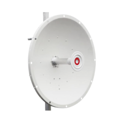 Antena direccional de 2ft, 5.9 a 7.1 GHz, Ganancia 30 dBi, Conectores RP-SMA Hembra, Polarización doble, incluye montaje para torre o mástil