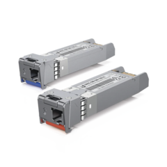 UFiber Módulo SFP+, transceptor MiniGibic MonoModo 10 Gbps, distancia 10 km, un conector LC. Incluye 2 piezas