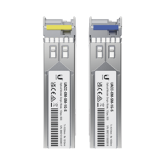 UFiber Módulo SFP, transceptor MiniGibic MonoModo 1.25 Gbps, distancia 3km, un conector LC, incluye 2 tranceptores