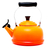 Chaleira com Apito de Aço Esmaltado Le Creuset Laranja 1,6l