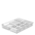 Organizador de Facas e Talheres ou Clear Branco 37,5x30x5,6cm