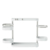 Organizador Multinível Umbra Holster Branco 30x15x50cm