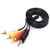 Cabo RCA 1.5m e 3.5mm, cabo macho av com saída aux para 3 rca, conector de vídeo e áudio, para alto-falante, tv, cd, dvd player, laptop