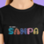 Camiseta Eu Amo Sampa Adulto - Feminina 100% Algodão Branca